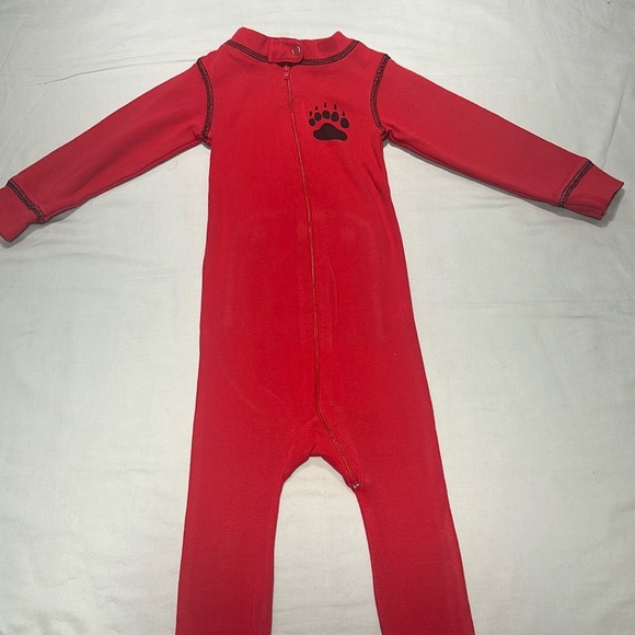 Lazy One - One piece snug fitting “Bear Bum” Pajamas - Size 12 months - Picture 2 of 4